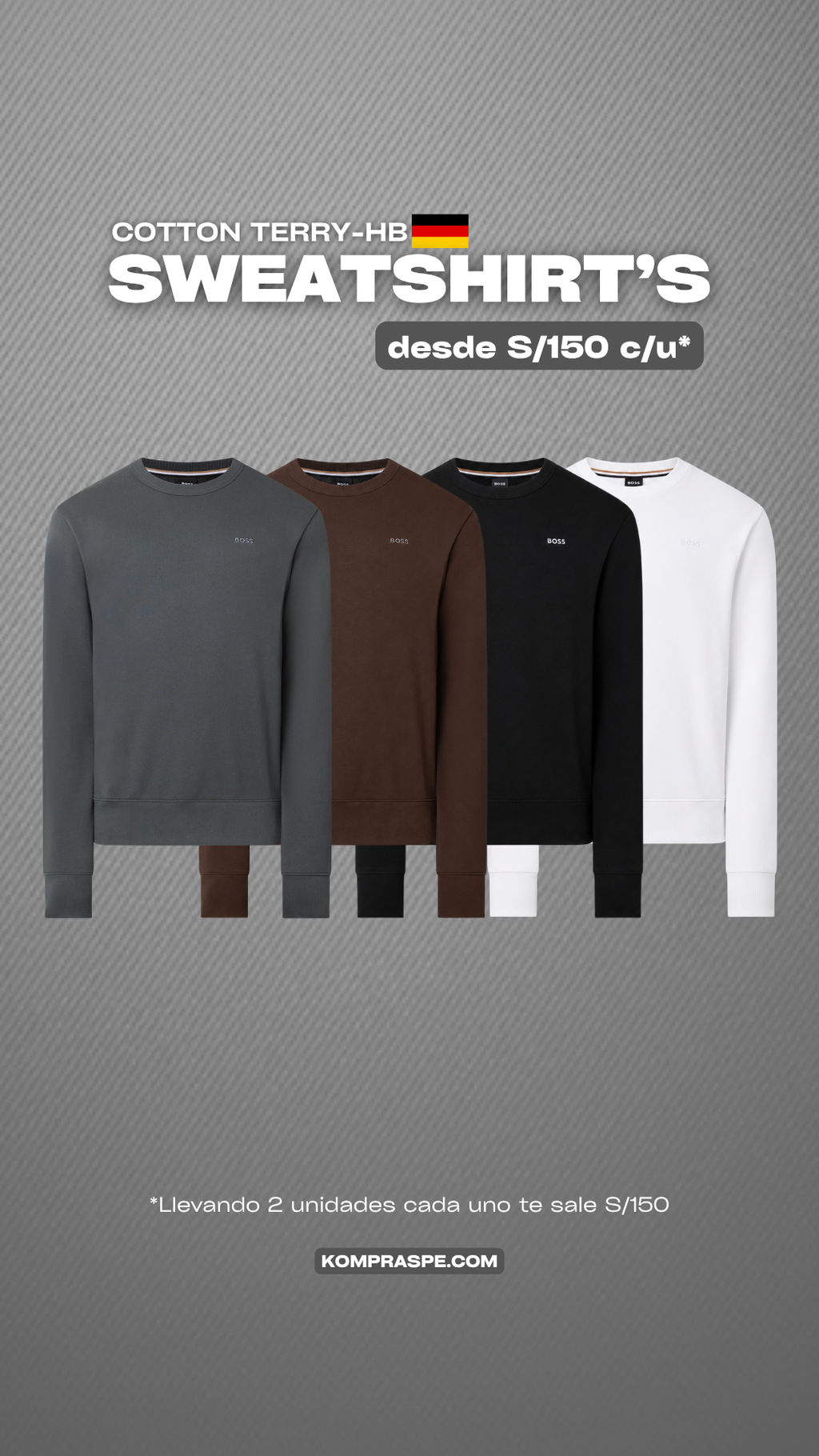 Sweatshirt Crewneck - B0SS