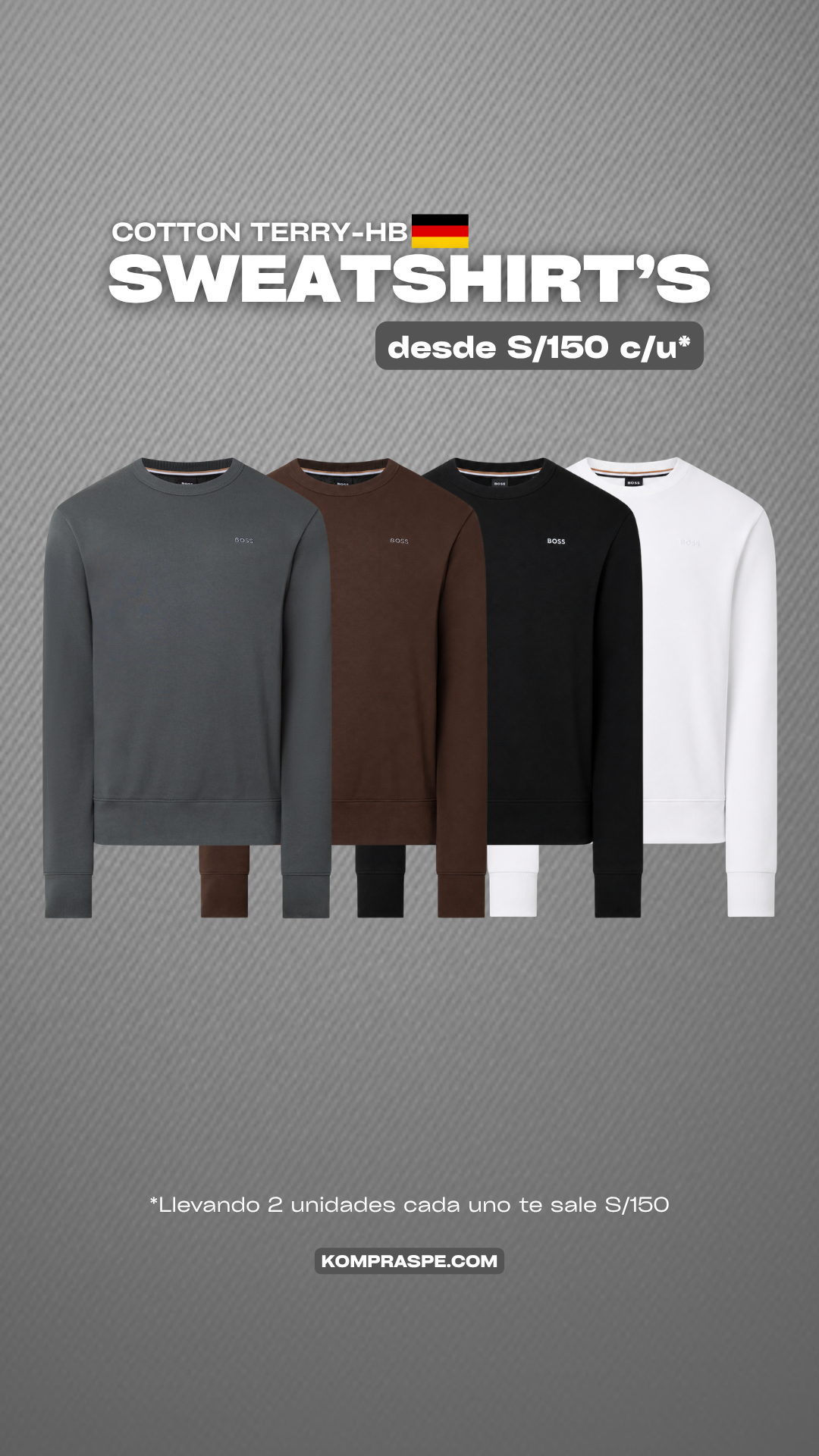 Sweatshirt Crewneck - B0SS