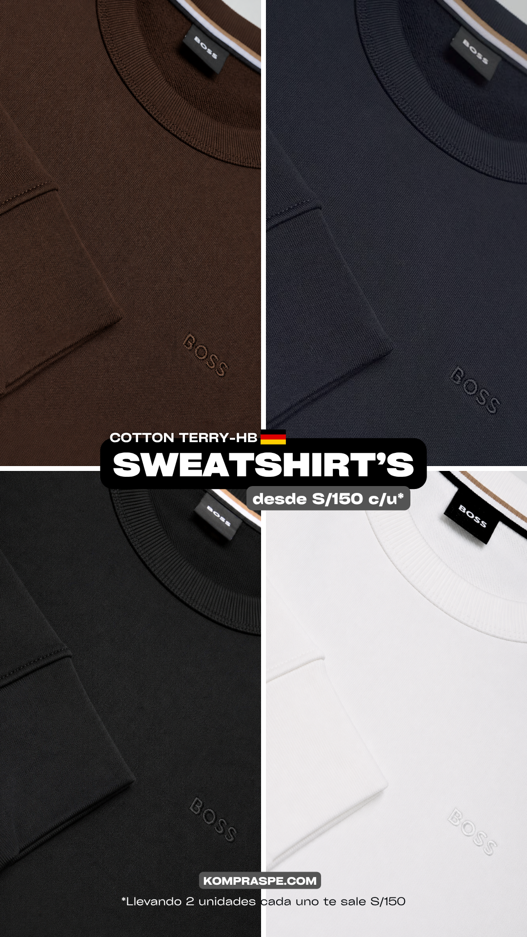 Sweatshirt Crewneck - B0SS